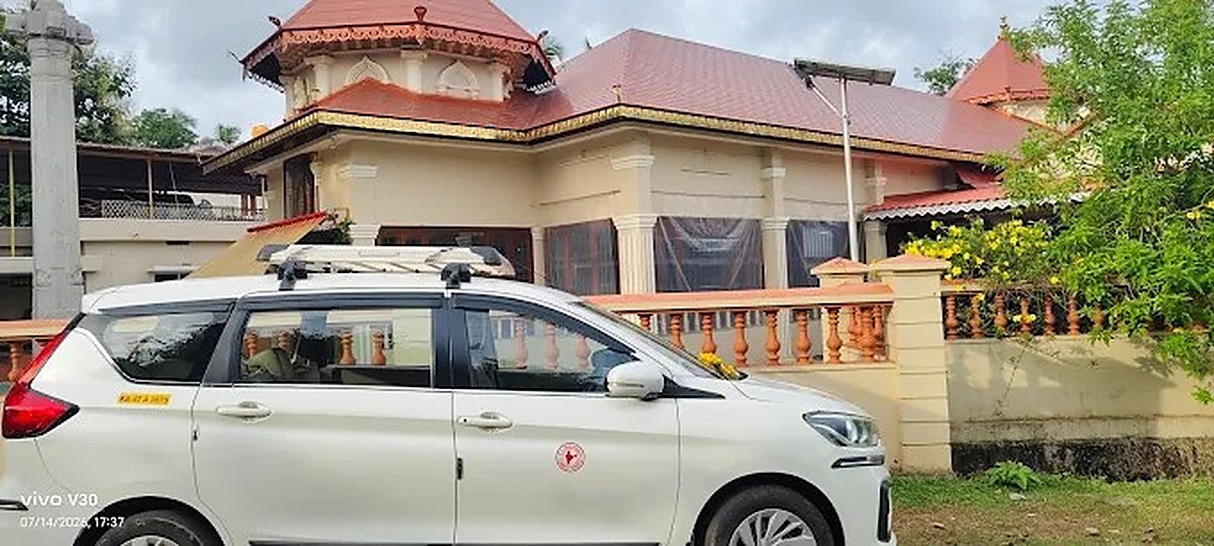 Ertiga at a temple stop
