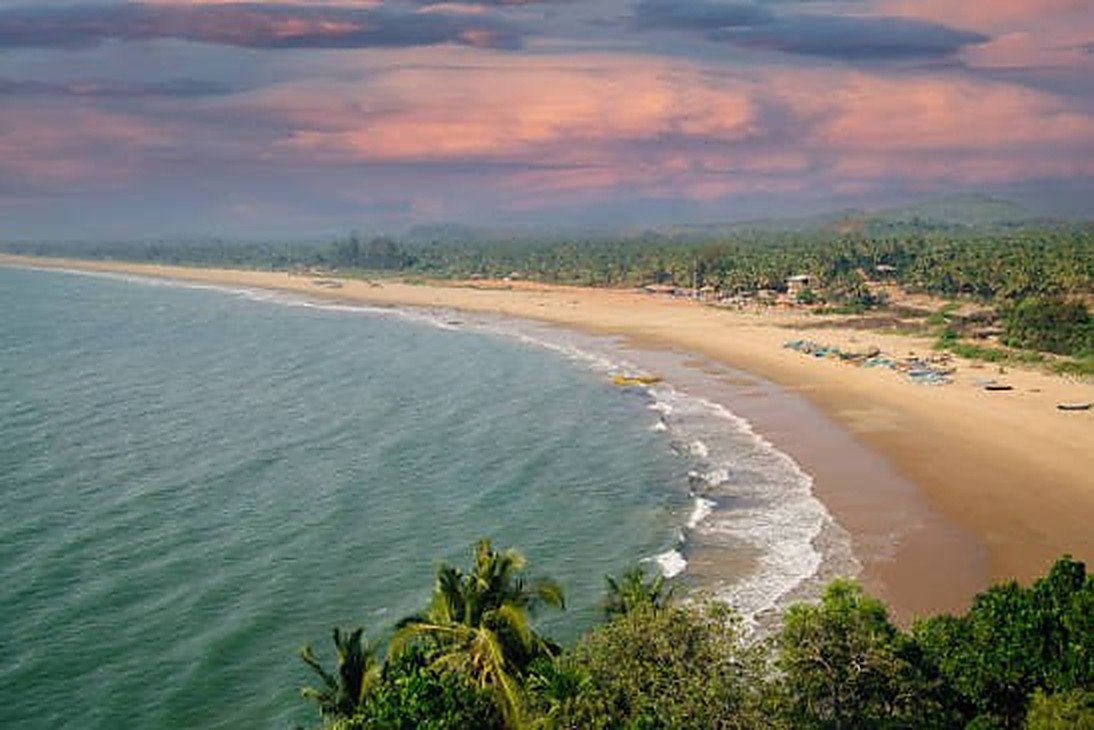 Gokarna beach at sunset